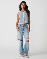 ANNYA SWEATER VEST BLUE ICE