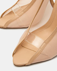 SASHA NATURAL LEATHER MESH