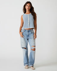 ANNYA SWEATER VEST BLUE ICE